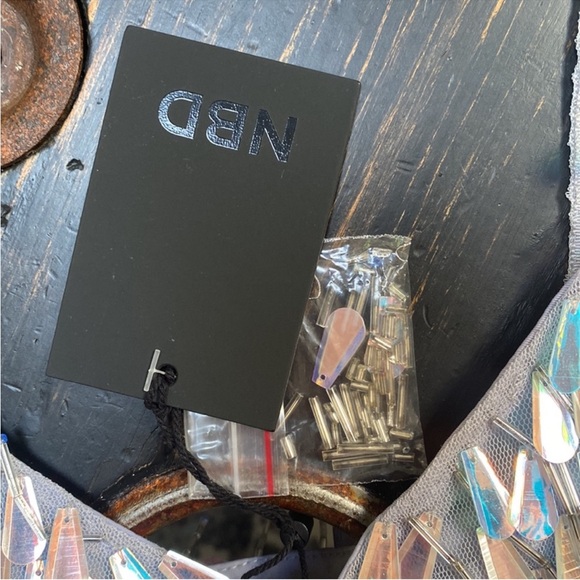 NBD Kimmie Embellished Top in Metallic Silver - Picture 11 of 16